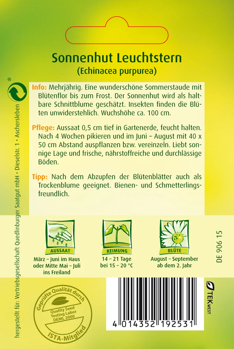 Sonnenhut Leuchtstern Saatgut