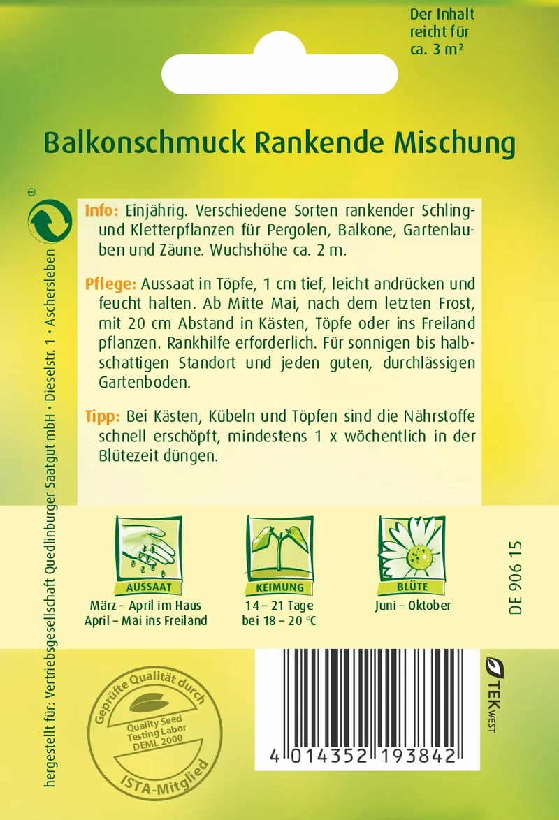 Balkonschmuck Rankende Mischung Saatgut