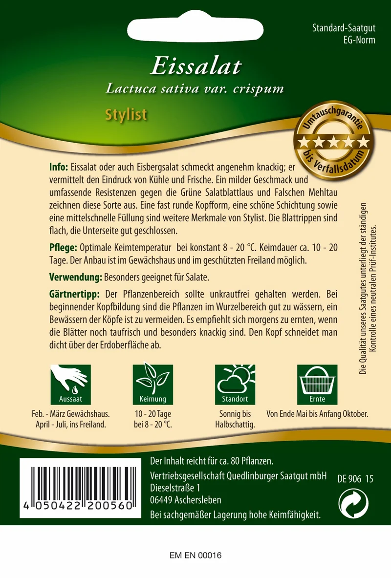 Eissalat Stylist Saatgut