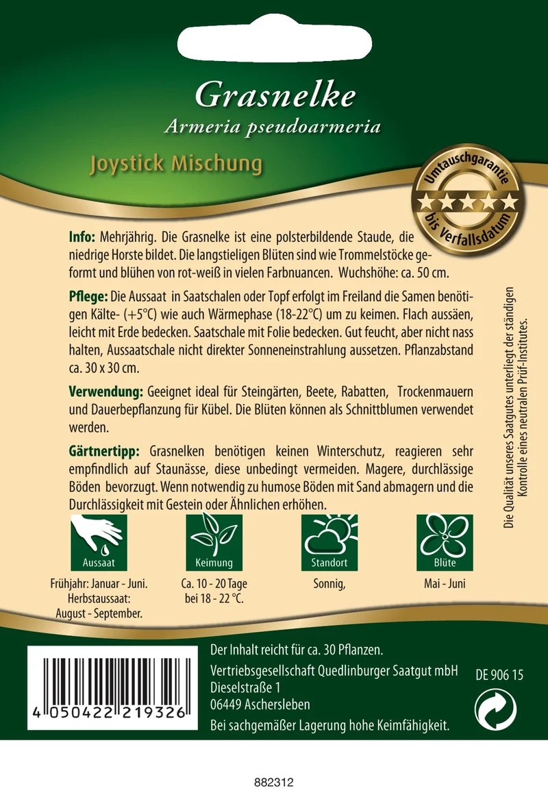 Gras Nelken Joystick Mischung Saatgut
