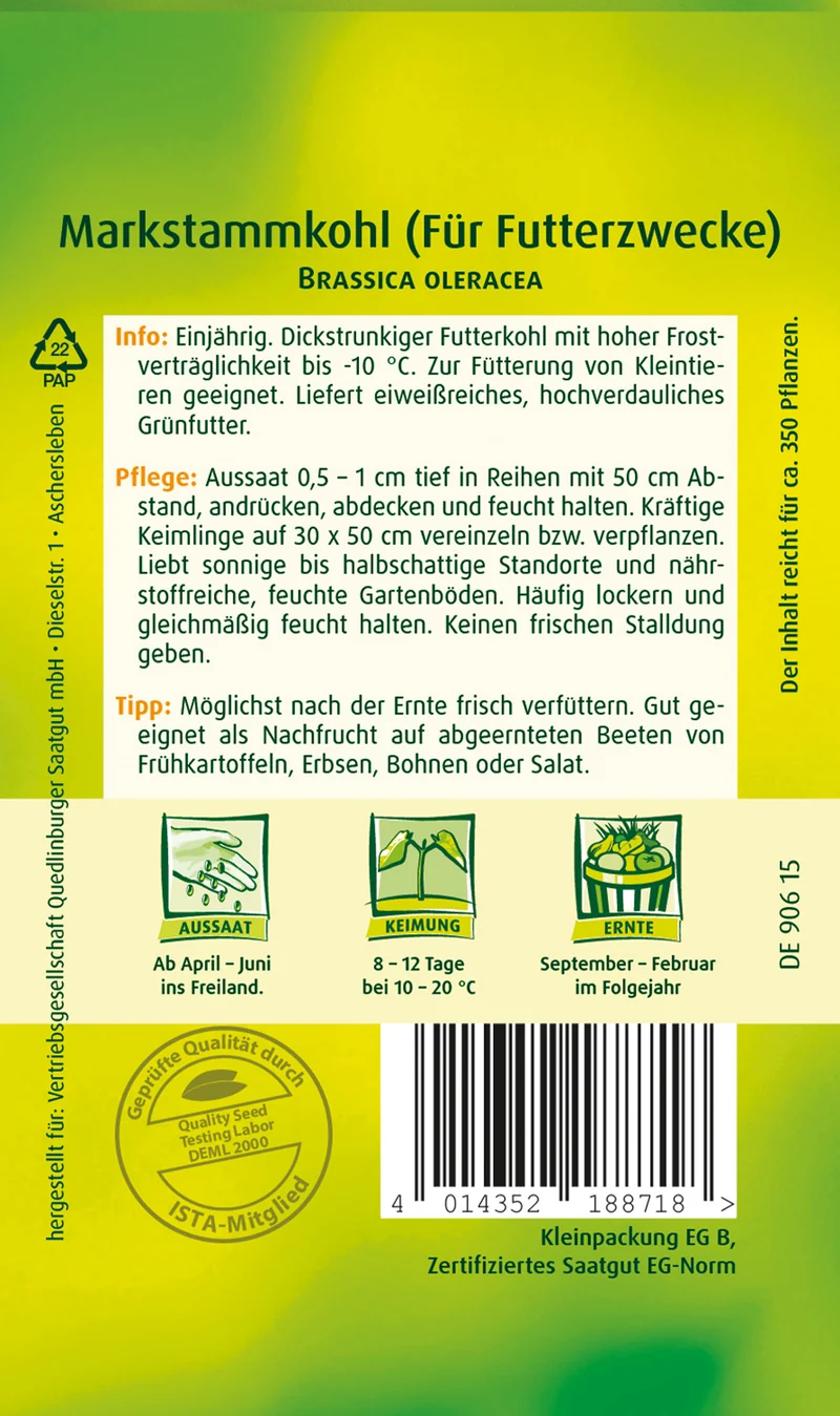Markstammkohl Saatgut