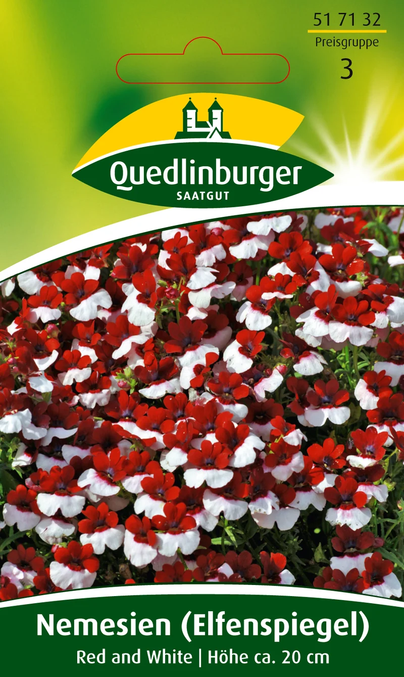 Nemesie Elfenspiegel Red and White Saatgut