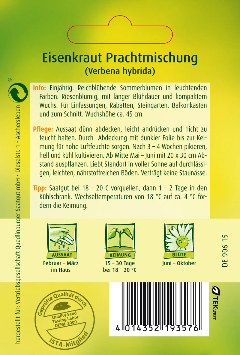 Eisenkraut Saatgut