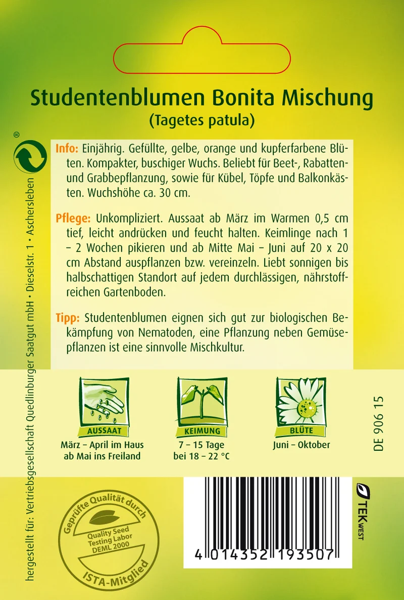 Studentenblume Bonita Saatgut