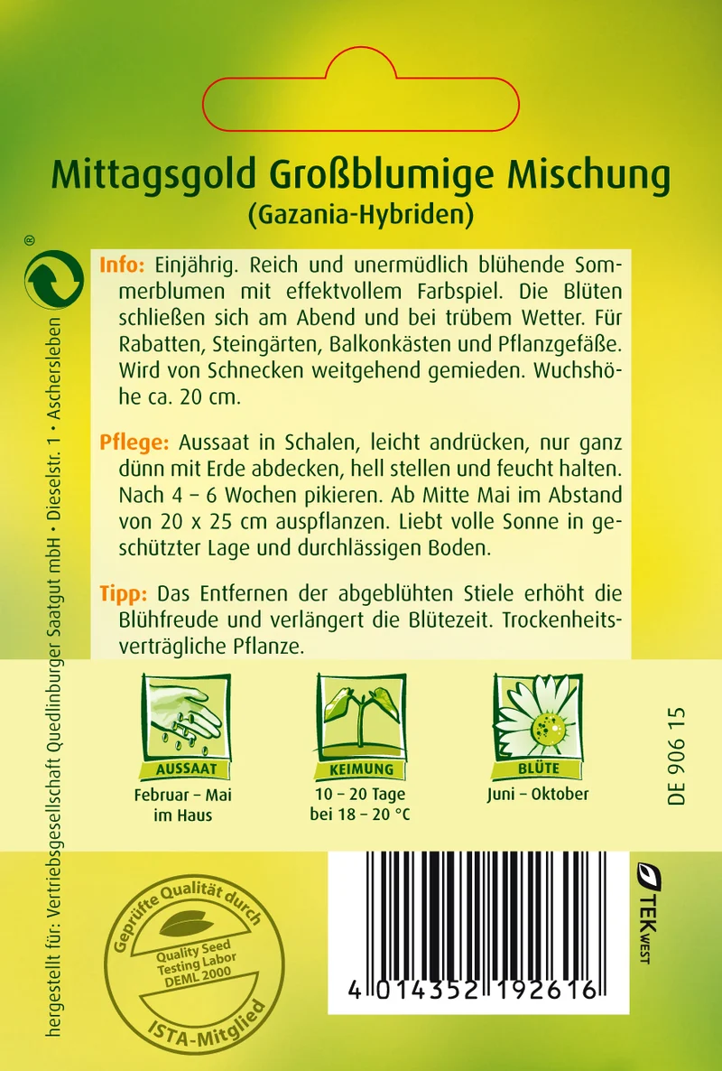 Mittagsgold Großblumige Mischung Saatgut