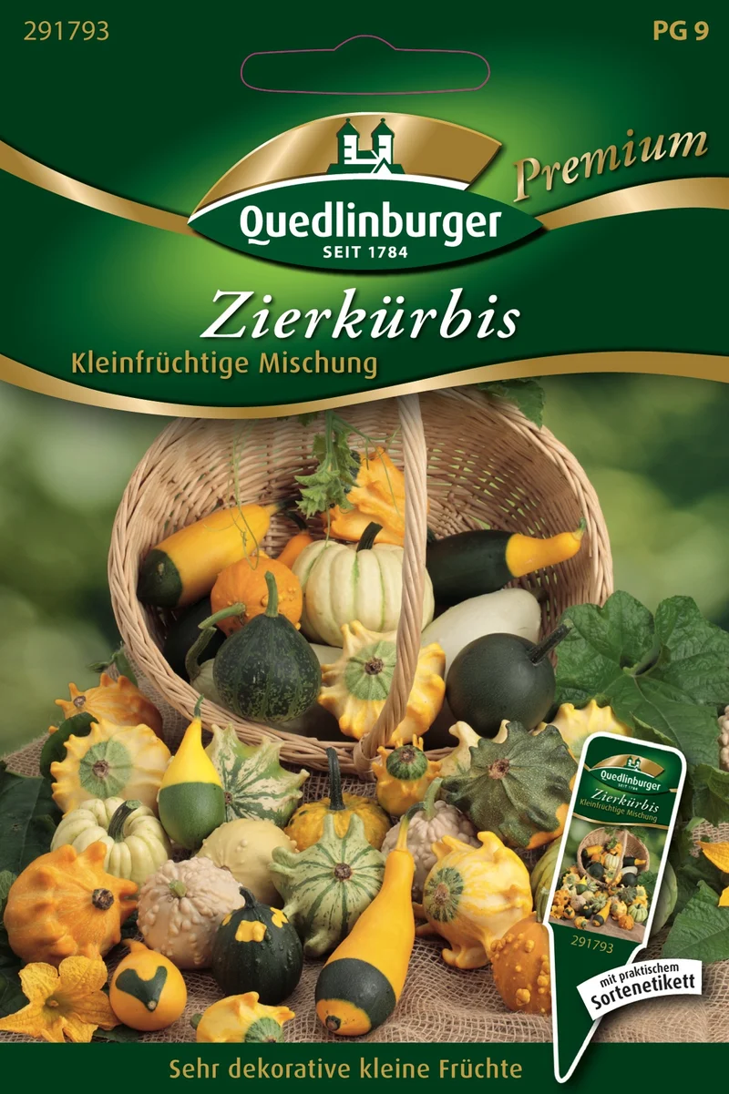 Zierkürbis kleinfrüchtige Mg Saatgut