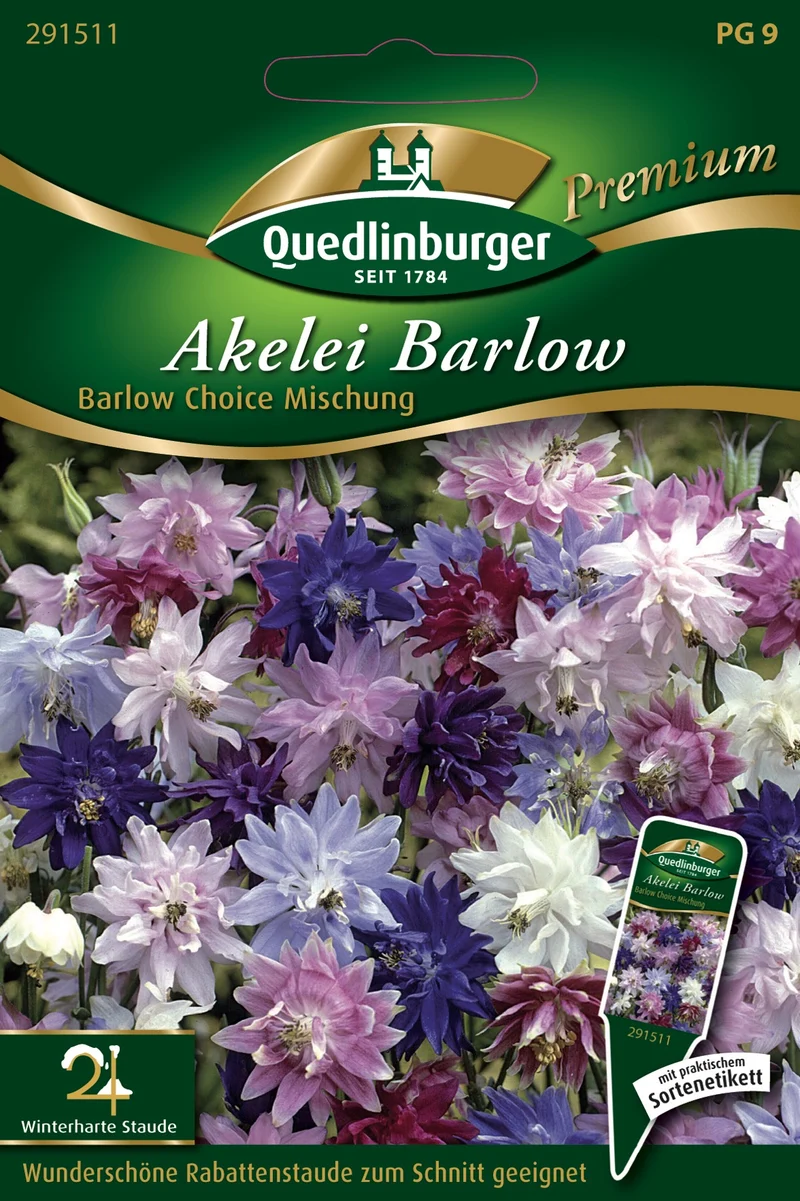 Akelei Barlow Choice Mischung Saatgut