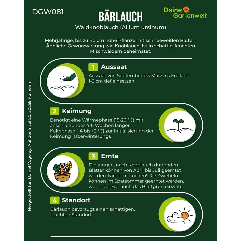 Bärlauch Saatgut