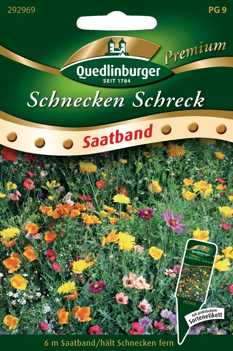 Schnecken Schreck blühende Mischung Saatband