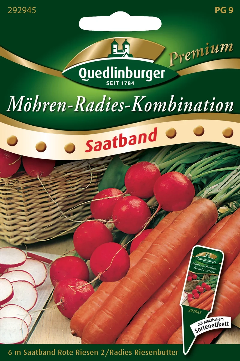Möhre Radieschen Kombination Saatband