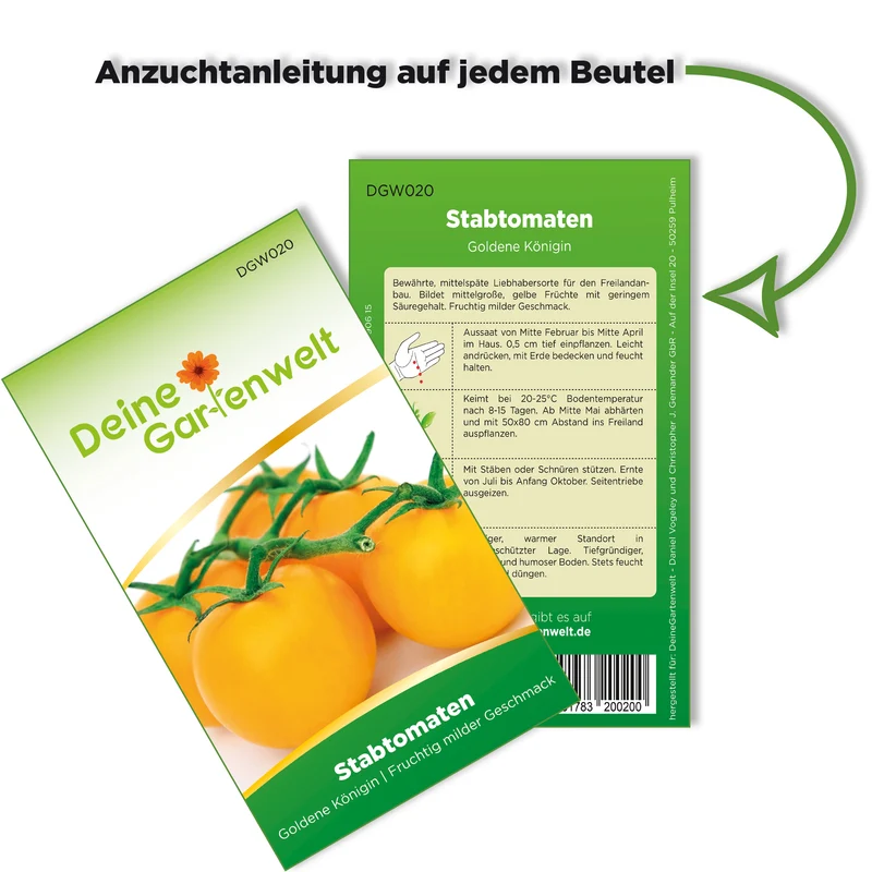 Stabtomate Goldene Königin Saatgut