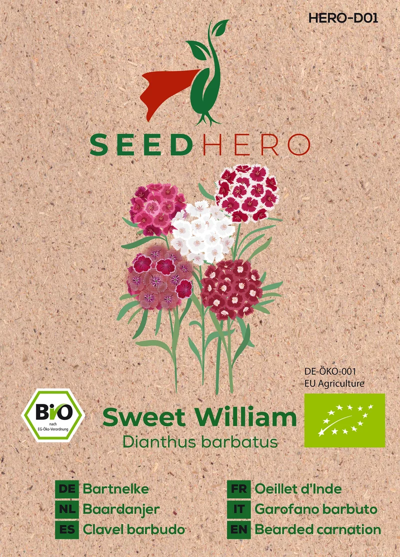 Bio Bartnelke Sweet William Saatgut