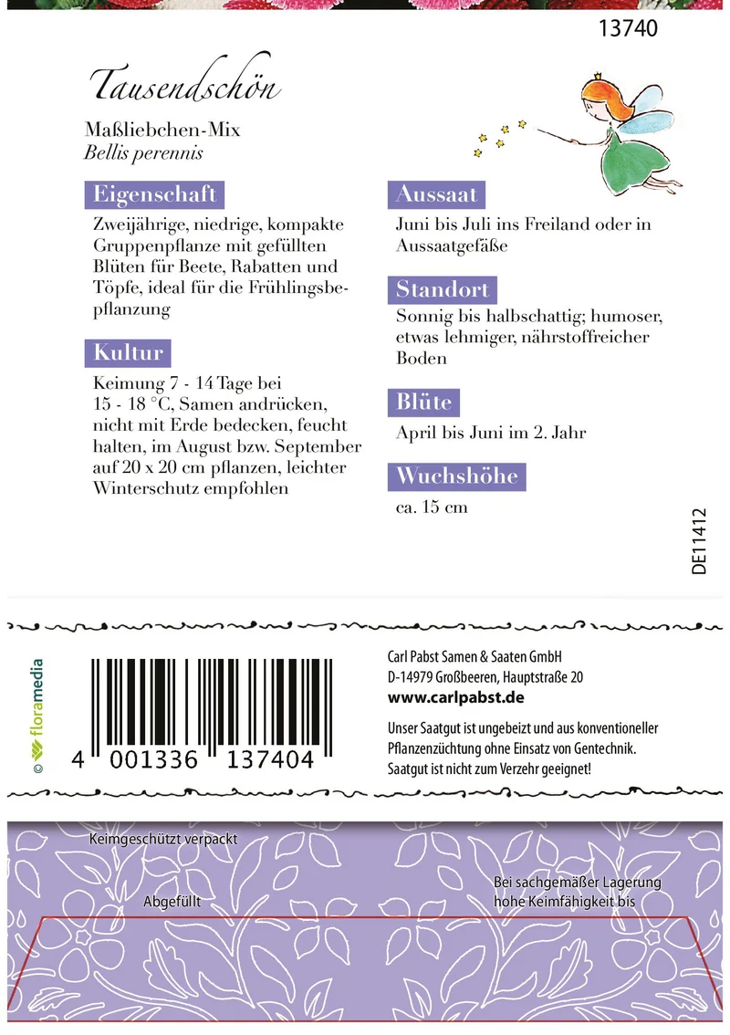 Tausendschön Maßliebchen Mix Saatgut