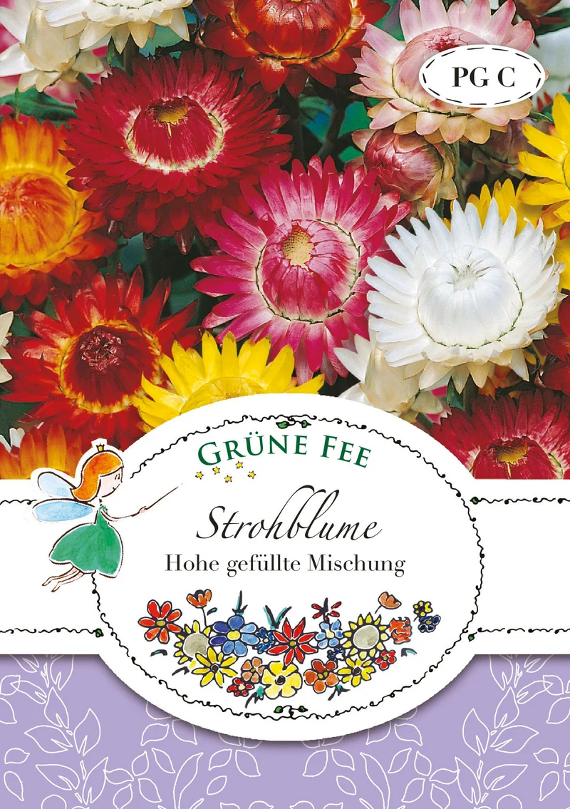 Strohblume Hohe gefüllte Mischung Saatgut