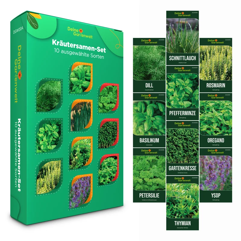 Kräutersamen Set mit 10 Sorten