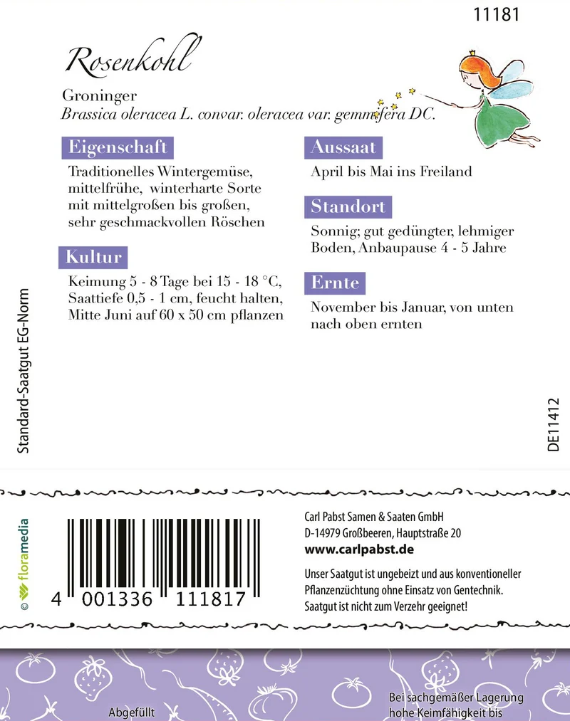 Rosenkohl Groninger Saatgut