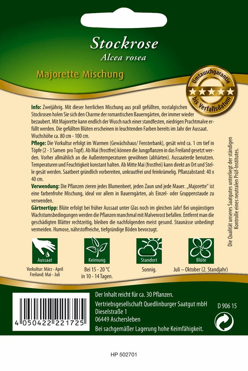 Stockrose Majorette Mischung Saatgut