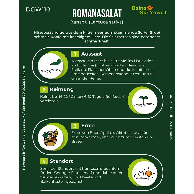Mini Romanasalat Xanadu Saatgut