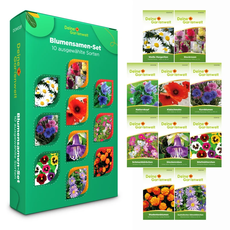 Blumensamen Set mit 10 Sorten