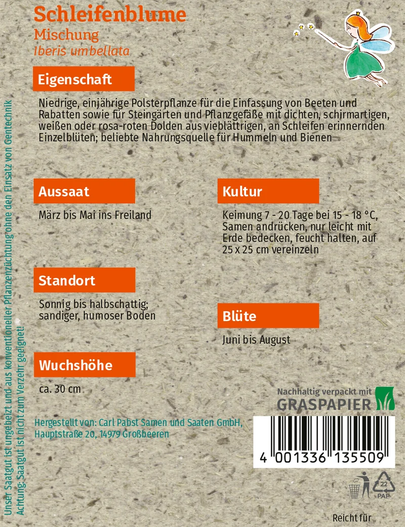 Schleifenblume Mischung Saatgut