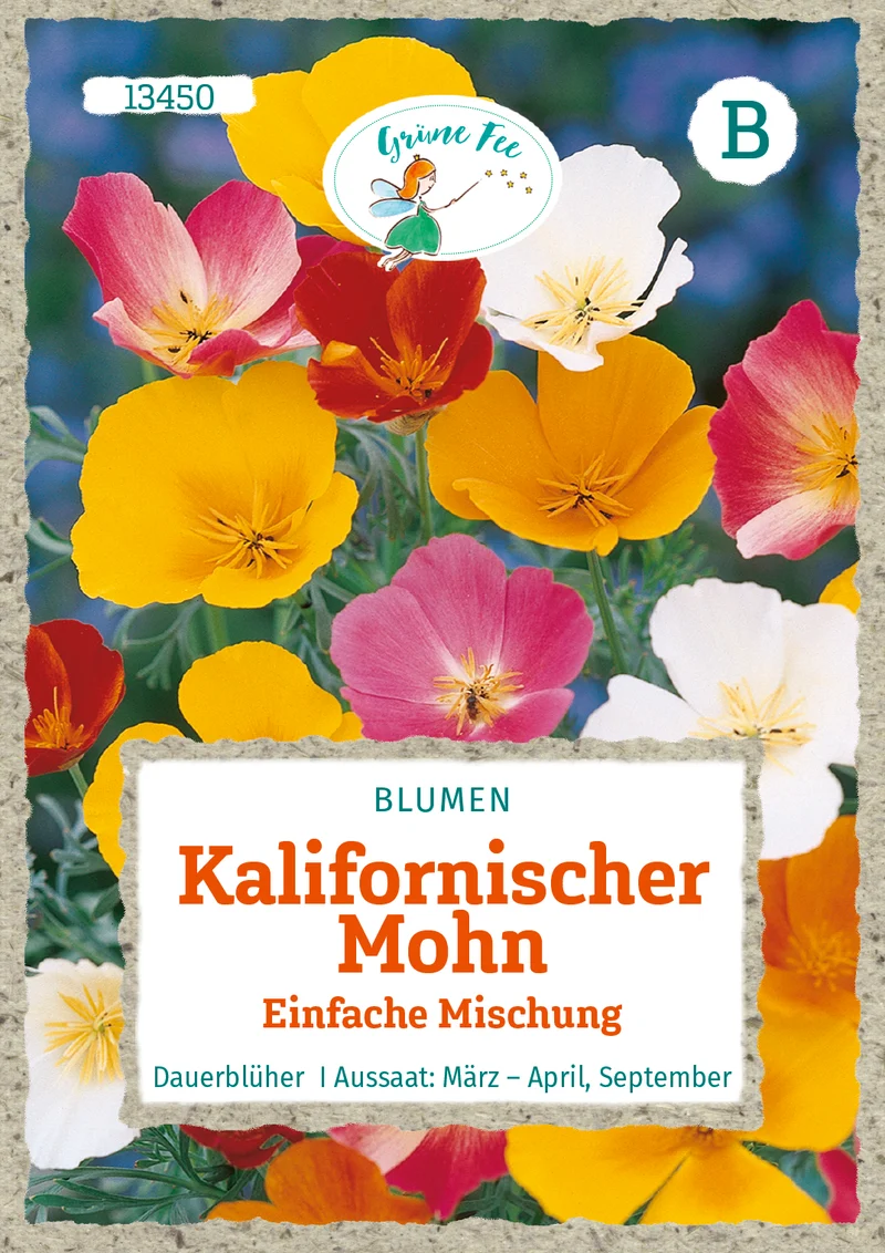 Kalifornischer Mohn Einfache Mischung Saatgut