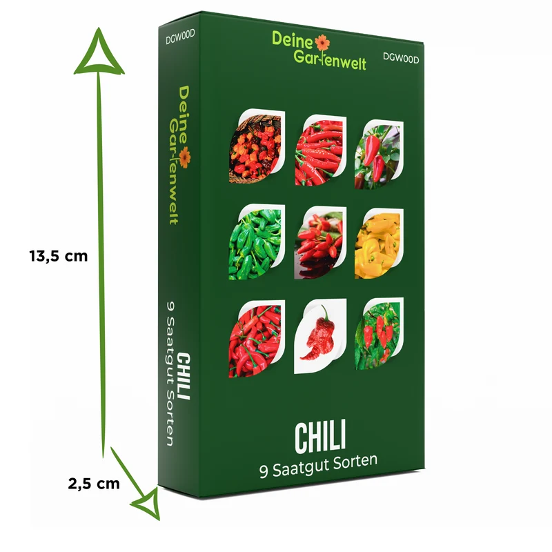 Chilisamen Set mit 9 Sorten