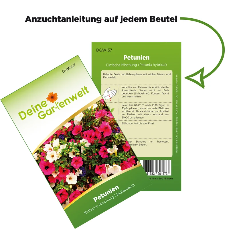 Petunie Einfache Mischung Saatgut