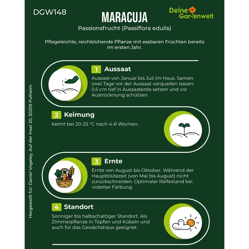 Passionsfrucht Maracuja Saatgut
