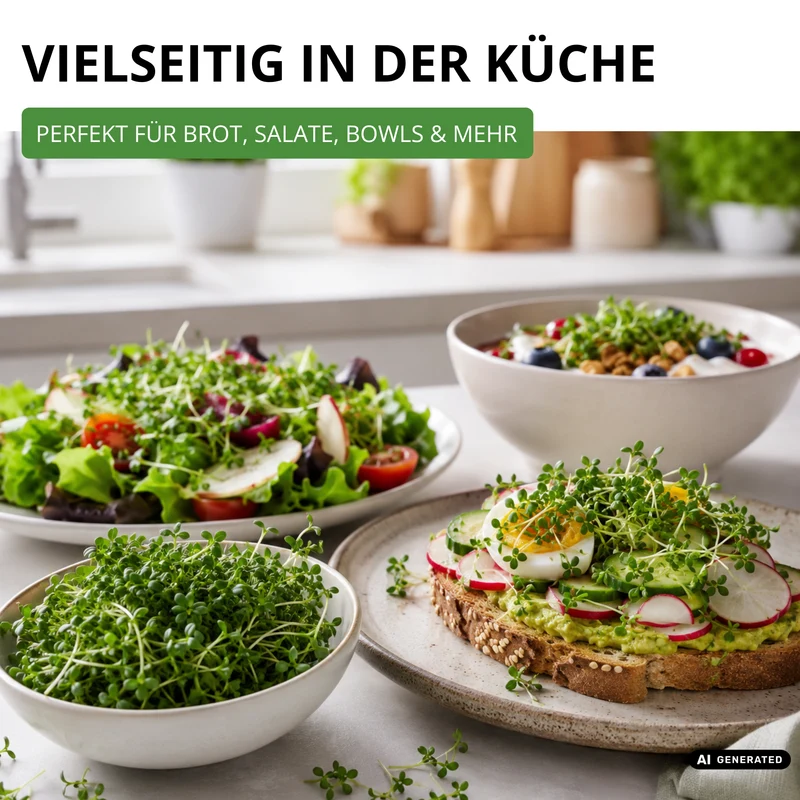 Gartenkresse Einfache Grüne Saatgut