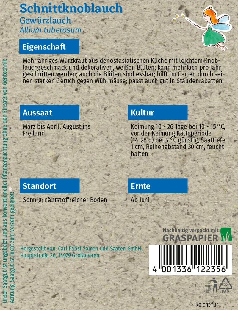 Schnittknoblauch Gewürzlauch Saatgut