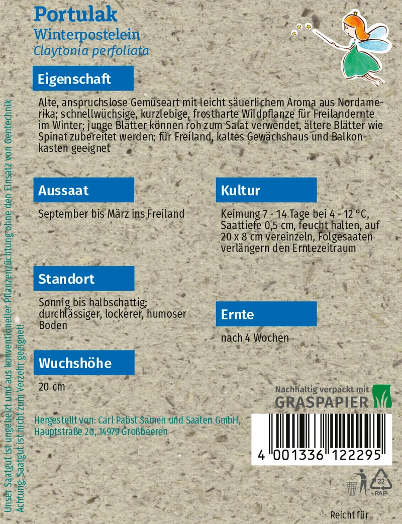 Portulak Winterpostelein Saatgut