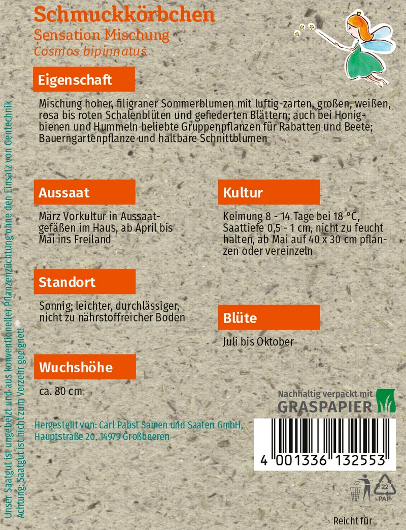 Schmuckkörbchen Sensation Mischung Saatgut