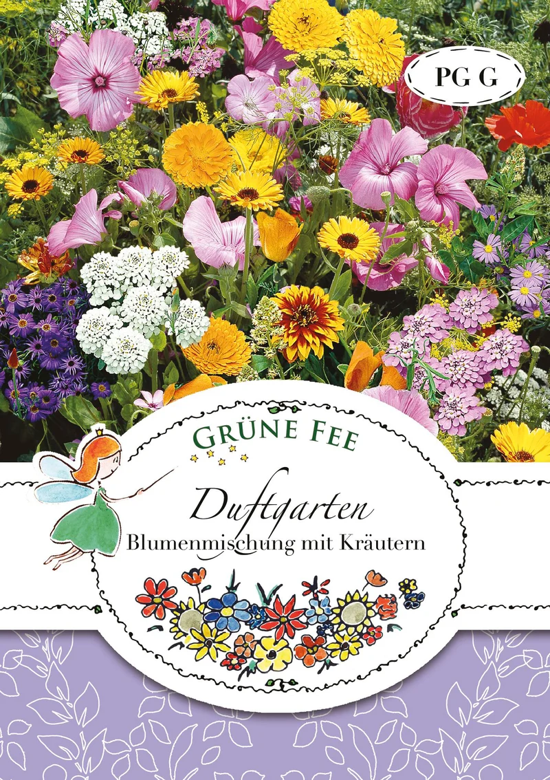 Duftgarten Blumenmischung mit Kräutern Saatgut