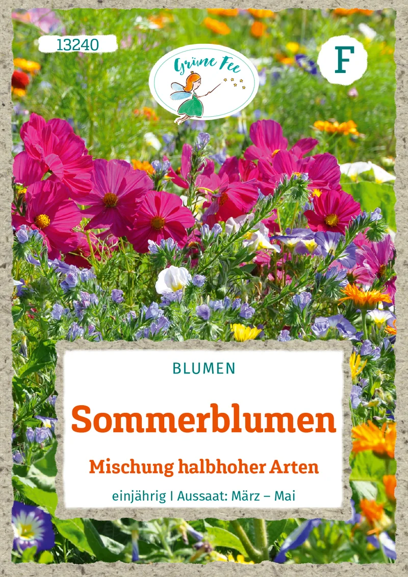 Sommerblumen Mischung halbhoher Sorten Saatgut