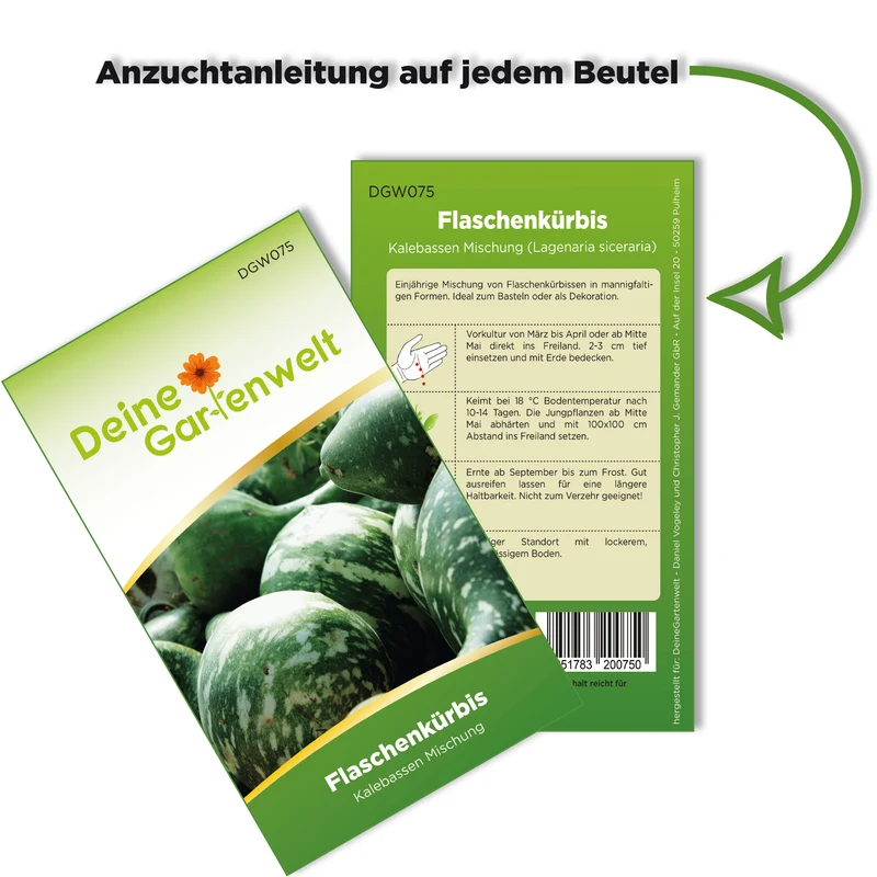 Flaschenkürbis Mischung Saatgut