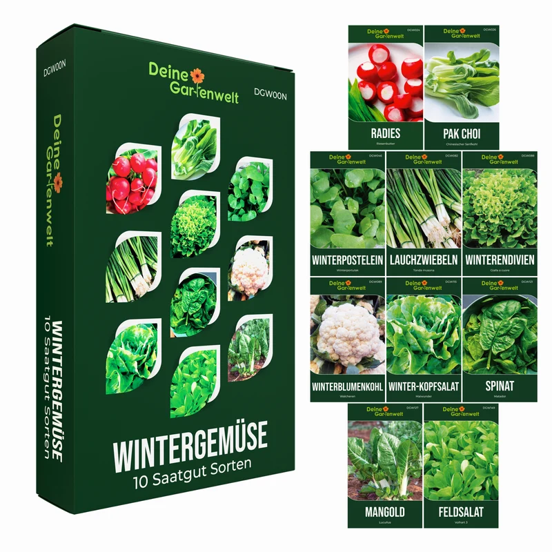 Wintergemüsesamen Set mit 10 Sorten