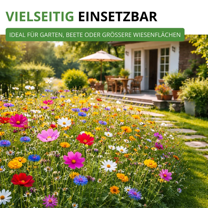 Sommerblumenwiese Blumenmischung 100 g Saatgut