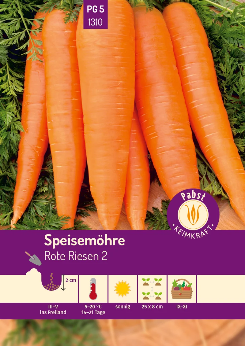 Speisemöhre Rote Riesen 2 Saatgut