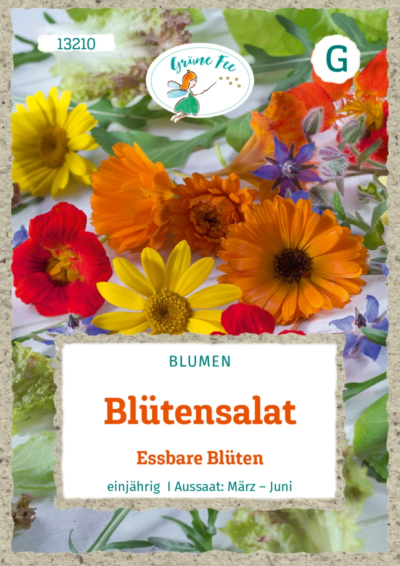Blütensalat Essbare Blüten Blumenmischung Saatgut