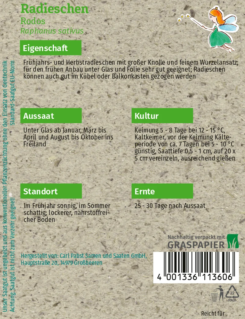 Radieschen Rodos Saatgut