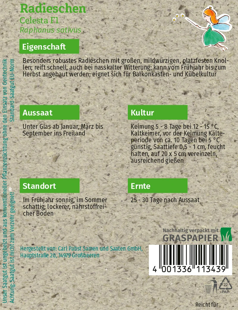 Radieschen Celesta F1 Saatgut