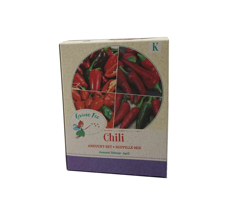 Chili Anzuchtset mit 4 Sorten und Zubehör Jalapeño M Habanero Orange Cyklon Aji Dulce