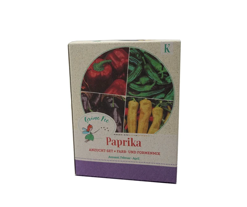 Paprika Anzuchtset mit 4 Sorten und Zubehör Yolo Wonder Padron Sweet Chocolate Sweet Banana
