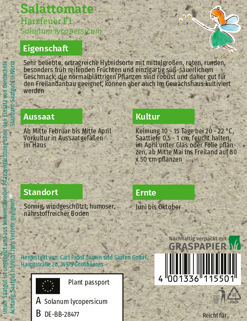 Salattomate Harzfeuer F1 Saatgut