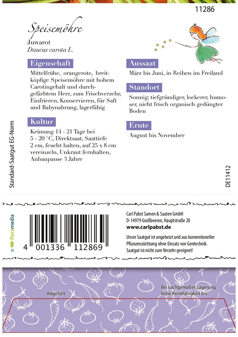 Speisemöhre Juwarot Saatgut