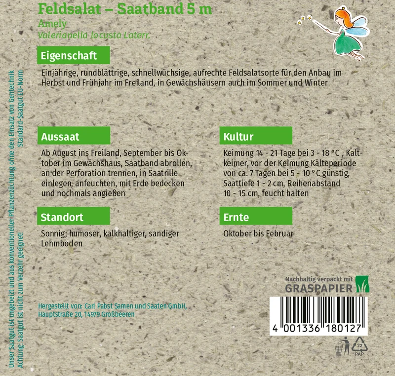 Feldsalat Amely Saatband 5 m