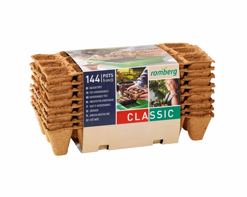 144 Anzuchttöpfe 5 cm quadratisch 8 Strips je 18 Töpfe